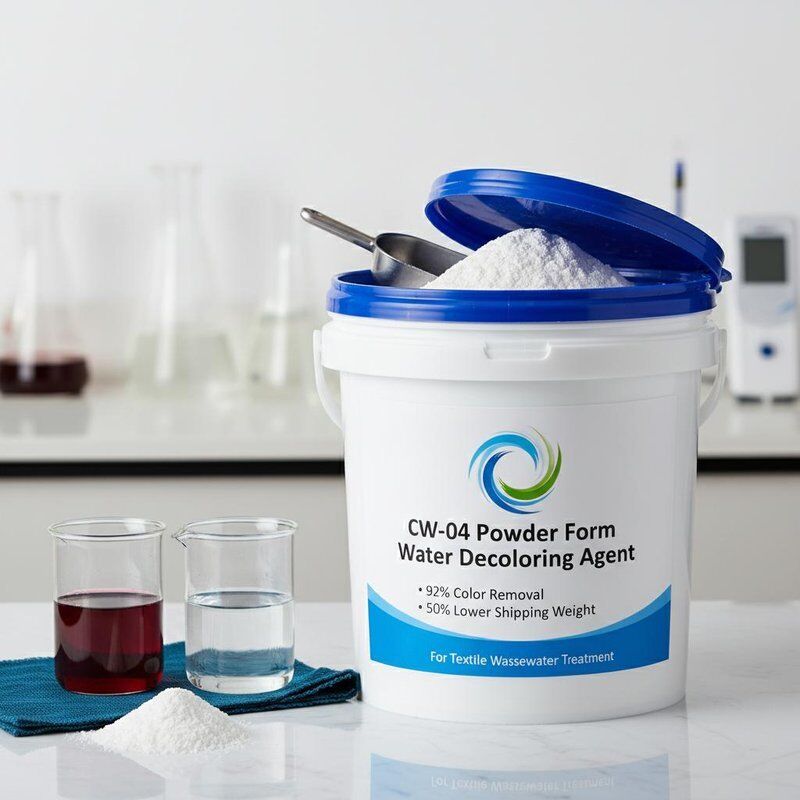 CW-04 Powder Form Water Decoloring Agent with 92% Color Removal and 50% Lower Shipping Weight for Textile Wastewater Treatment